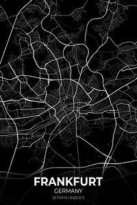 Frankfurt Germany City Map Print