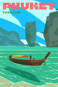 Phuket Thailand Travel Print