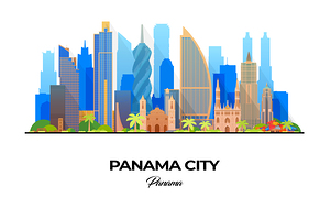 Panama City Skyline Print
