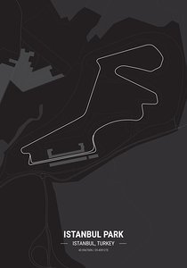 Istanbul Park Race Track Print