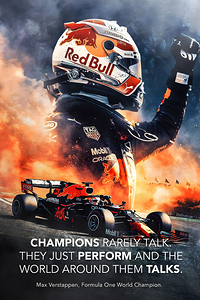 Max Verstappen Motivational Print