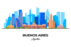 Buenos Aires Argentina City Skyline Print