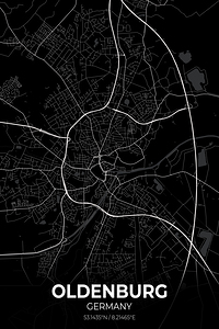 Oldenburg Germany City Map Print
