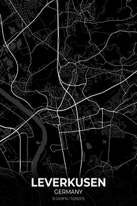 Leverkusen Germany City Map Print