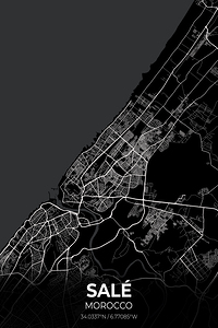 Sale Morocco City Map Print