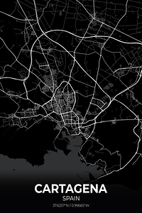 Cartagena Spain City Map Print