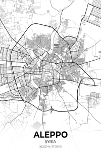 Aleppo Syria City Map