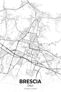 Brescia Italy City Map Print
