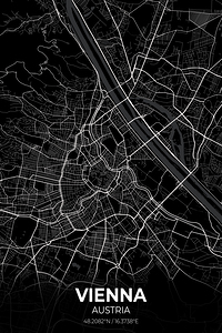 Vienna Austria City Map Print