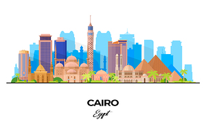 Cairo Egypt City Skyline Print