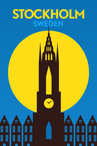 Stockholm Sweden Travel Print