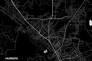 Murrieta California City Map Print
