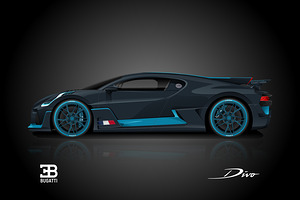 Bugatti Divo Automotive Print