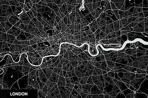 London England City Map Print