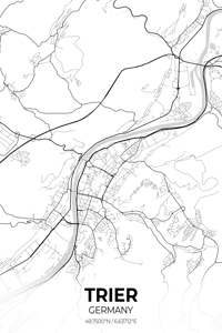 Trier Germany City Map Print