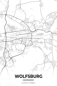 Wolfsburg Germany City Map