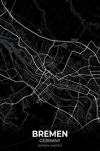 Bremen Germany City Map Print