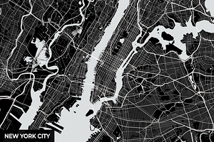 New York City Map Print