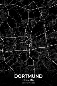 Dortmund Germany City Map Print