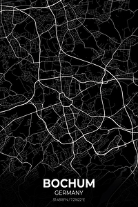 Bochum Germany City Map Print