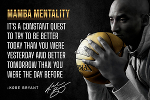 Mamba Mentality Motivational Print