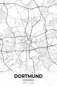 Dortmund Germany City Map Print