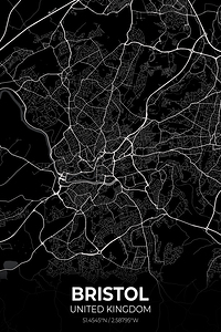 Bristol United Kingdom City Map Print