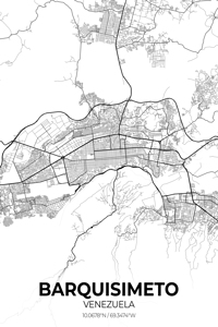 Barquisimeto Venezuela City Map Print