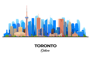 Toronto Ontario City Skyline Print