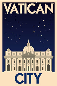 Vatican City Travel Print