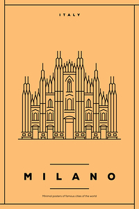 Milano Italy Travel Print