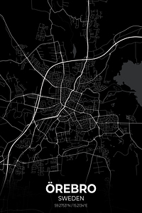 Orebro Sweden City Map Print