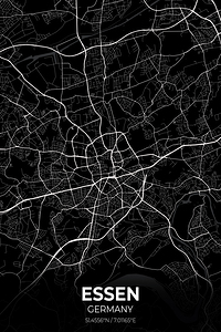 Essen Germany City Map Print