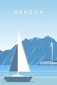 Geneva Switzerland Travel Print