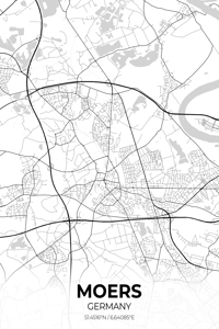 Moers Germany City Map Print