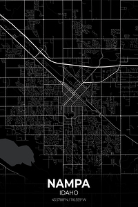 Nampa Florida City Map Print