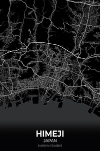 Himeji Japan City Map Print