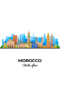 Morocco City Skyline Print