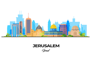 Jerusalem Israel City Skyline Print