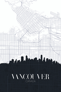Vancouver Canada Travel Print