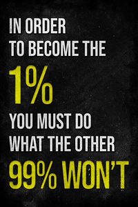 You Must Do What the 99% Wont Motivational Print