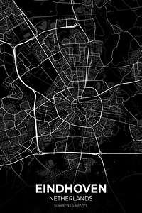 Eindhoven Netherlands City Map Print