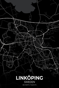Linkoping Sweden City Map Print