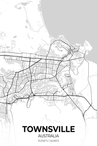 Townsville Australia City Map Print