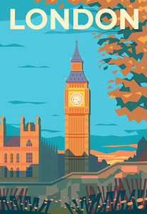 London England Travel Print