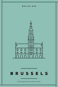 Brussels Belgium Travel Print