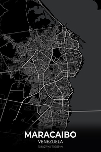 Maracaibo Venezuela City Map Print