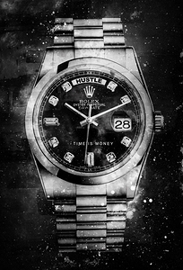 Time is Money Motivational Print