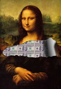 MoneyLisa Motivational Print