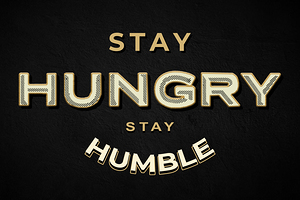 Stay hungry 1